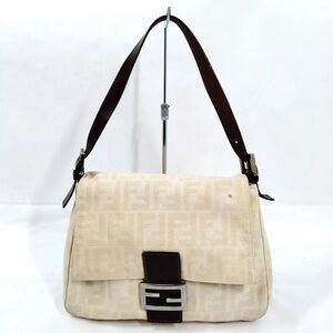 Fendi Shoulder Bag  Beige Canvas